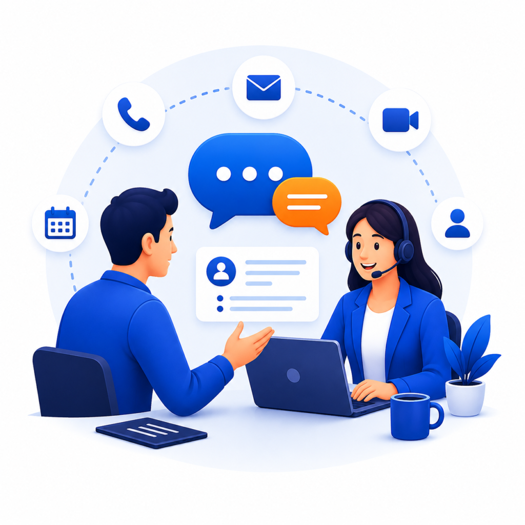 Direct communication between client and marketing team